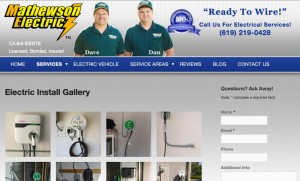 Services and Gallery Page