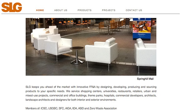 Modern WordPress theme furniture company